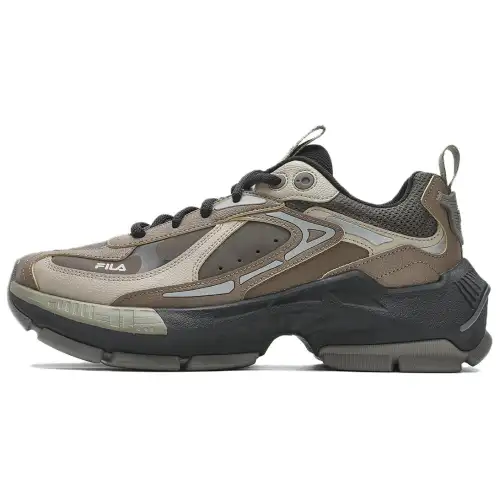 FILA CICLONE Height Increasing Low top Chunky Sneakers Men's Eagle Brown/Mountain Gray