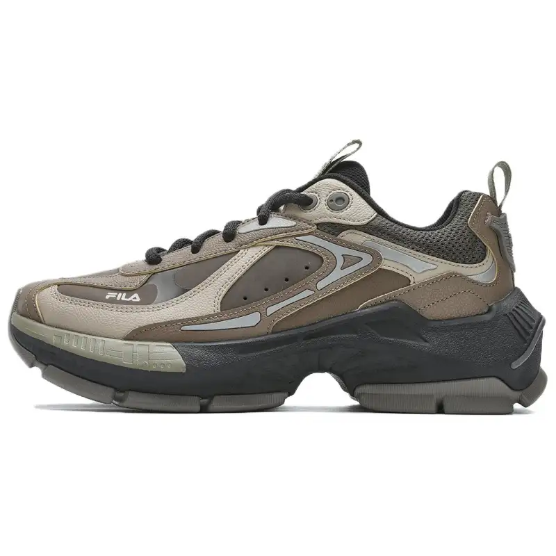 FILA CICLONE Height Increasing Low top Chunky Sneakers Men's Eagle Brown/Mountain Gray