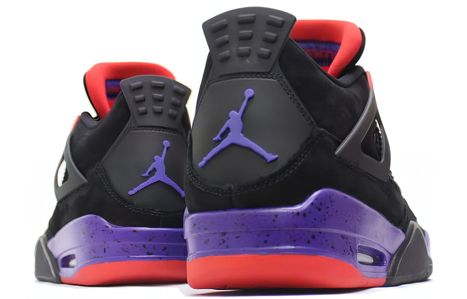 Мужские кроссовки Jordan Air Jordan 4 retro raptors nrg (разноцветные) — Фиолетовый — фото 3