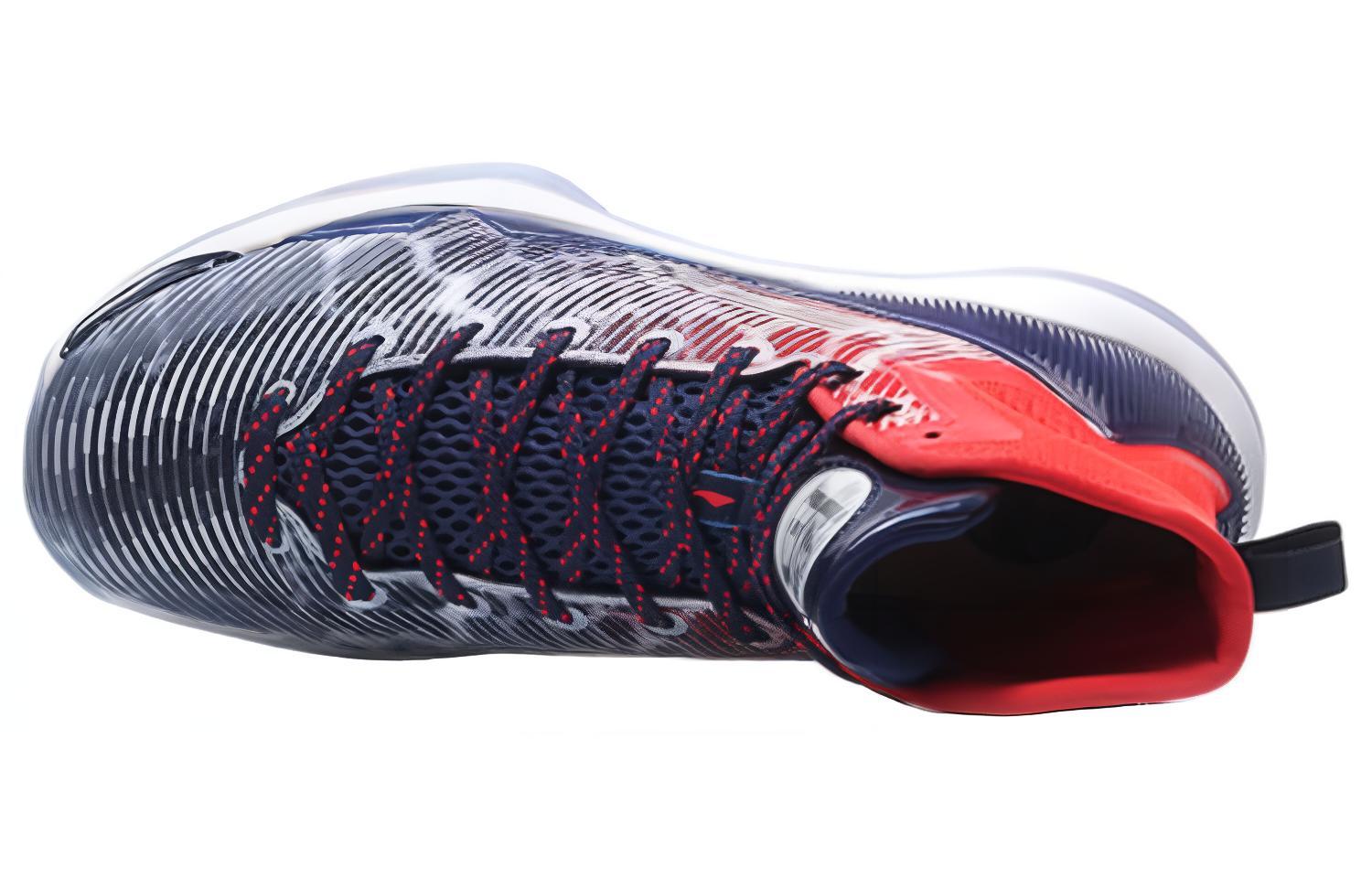 Li Ning YuShuai 11 Cushioning High top Basketball Shoes Men’s Dragon Fruit Red