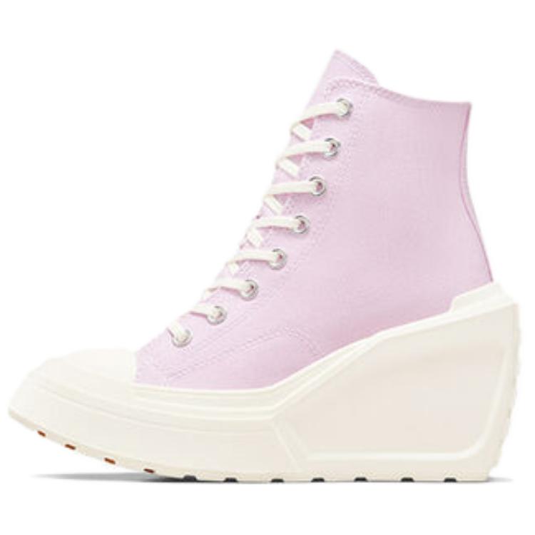 Converse Chuck 70 De Luxe Wedge Comfortable High top Canvas Shoes Women's Purple White Black