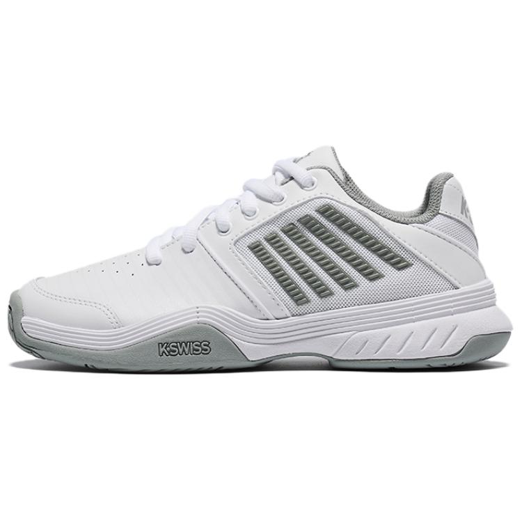 K·SWISS Textile, Synthetic Leather Low top Tennis Shoes Women’s White Silver