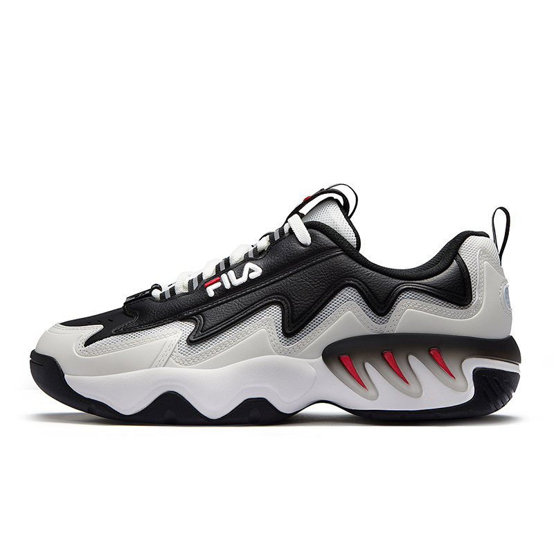 FILA FUSION SHOCK Low top Basketball Shoes Men’s Black White
