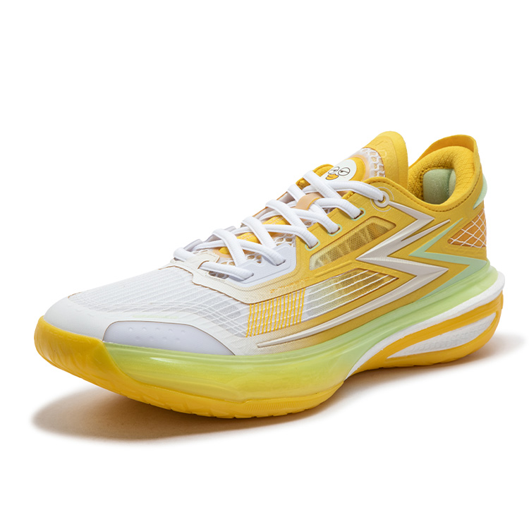 361° Speed BB Slip Resistant, Abrasion Resistant, Lightweight Low top Basketball Shoes Men’s Yellow Green Mismatched
