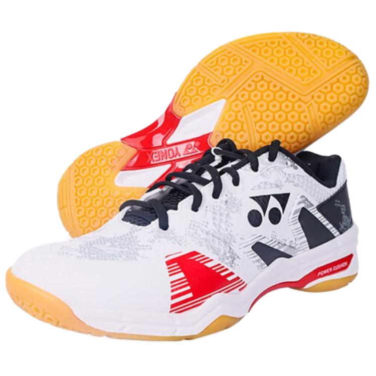 YONEX Abrasion Resistant Breathable Low top Badminton Shoes Unisex White Black