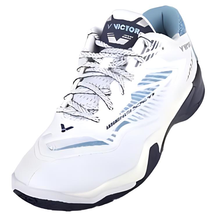 VICTOR Cushioning Low top Badminton Shoes Men’s White Black Blue