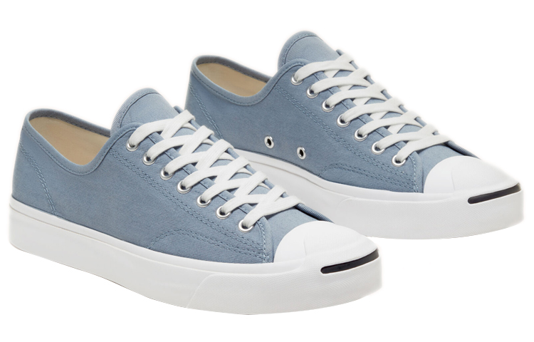 Кеды Converse Twill Jack Purcell (светло-синие) — фото 3