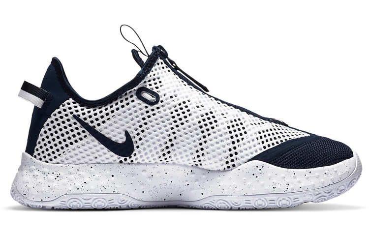 Кроссовки Nike PG 4 Team (темно-синий / белый) — Тёмно-синий / белый — фото 2