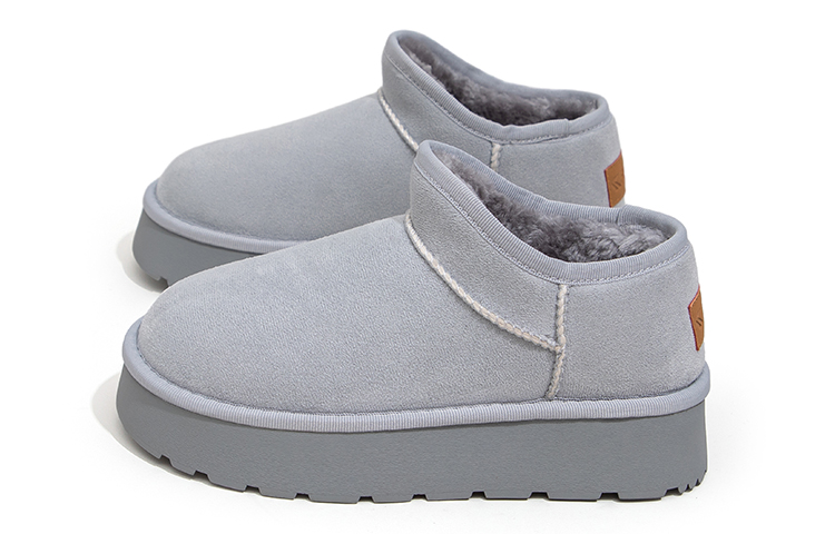 FEIYUE Short Snow Boots Women's Gray