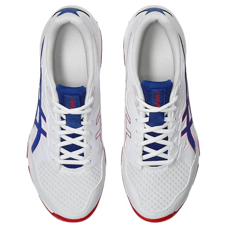 ASICS Gel Rocket 11 Abrasion Resistant Low top Training Shoes Men’s White Blue