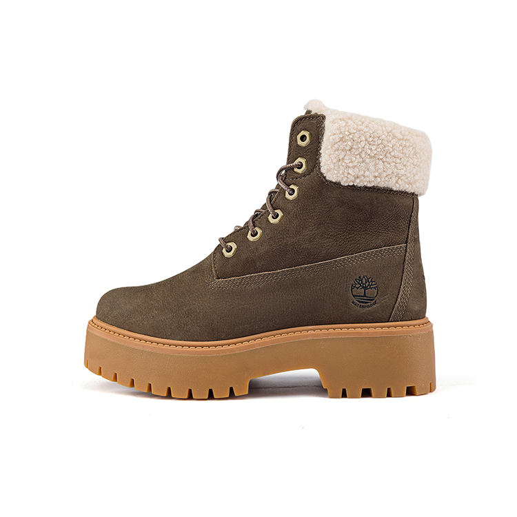 Женские сапоги Timberland 5cm (коричневые)