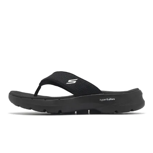Skechers Abrasion Resistant Flip Flops Men's All Black