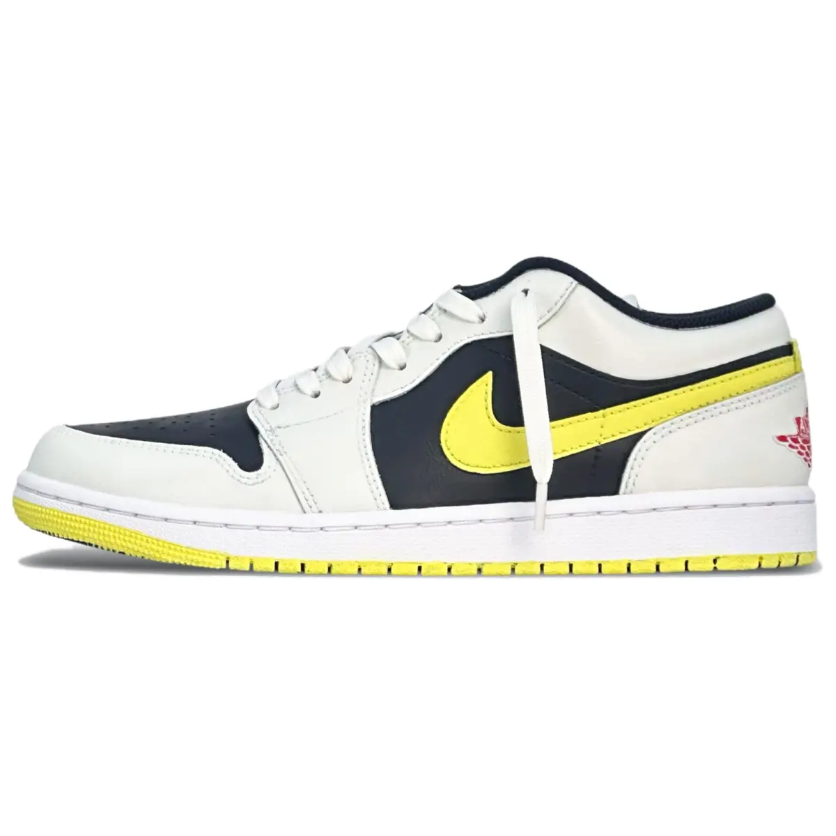 Jordan Air Jordan 1 Abrasion Resistant Abrasion Resistant Low top Vintage Basketball Shoes Men's Beige Yellow