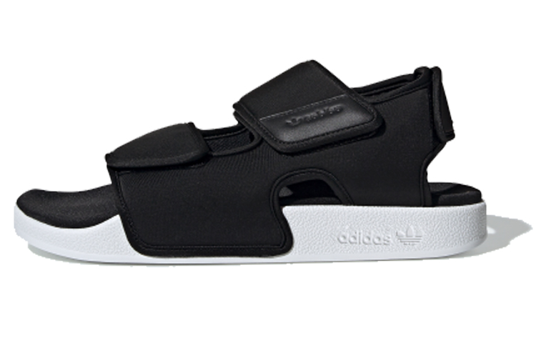 Adidas originals ADILETTE series Velcro sports sandals men and women black