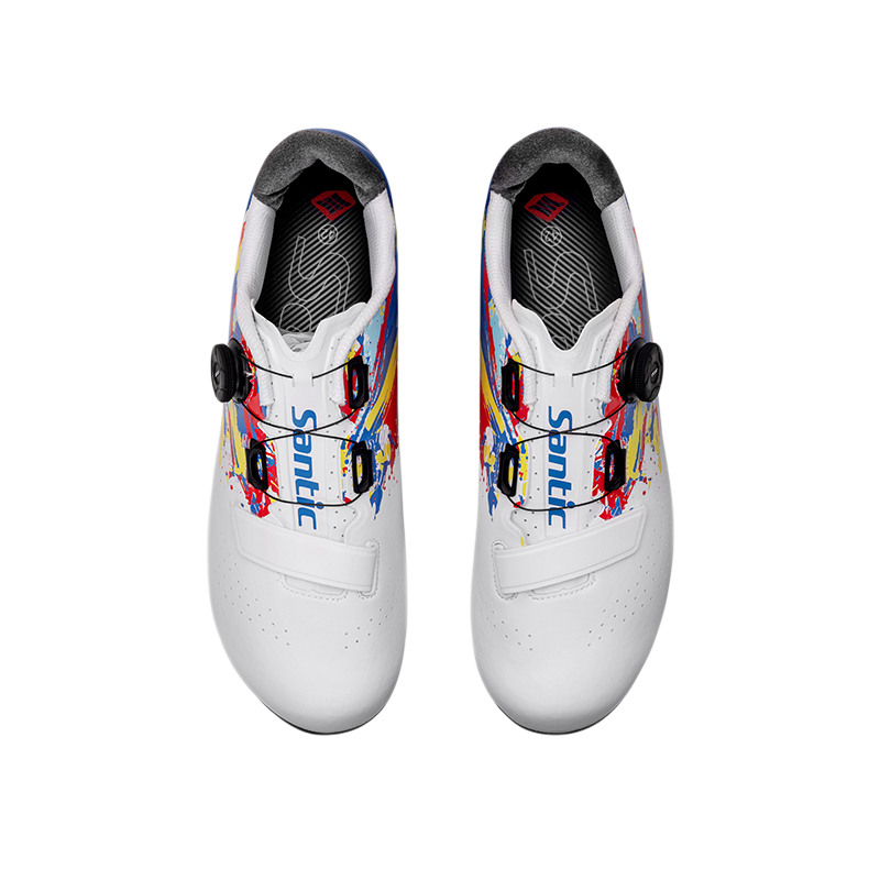 SANTIC Impact Resistant Support Abrasion Resistant Lightweight Slip Resistant Low top Cycling Shoes Unisex