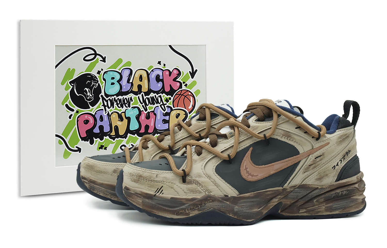 Nike Air Monarch 4 Leather Slip Resistant, Abrasion Resistant, Height Increasing