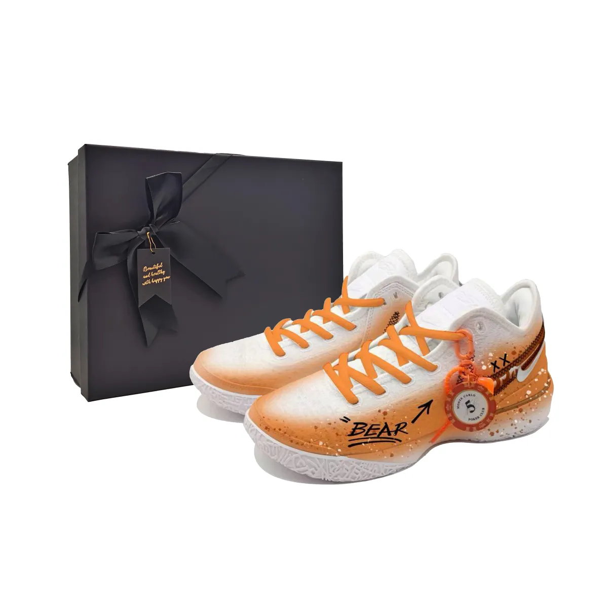 Nike LeBron NXXT Gen Zoom LeBron NXXT Gen Slip Resistant Abrasion Resistant Low top Basketball Shoes Men's Orange