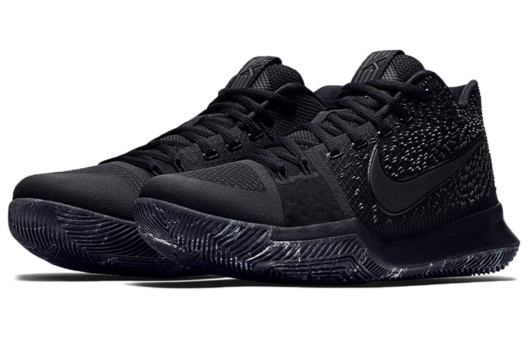 Мужские кроссовки Nike Kyrie 3 Triple Black (черные) — фото 3