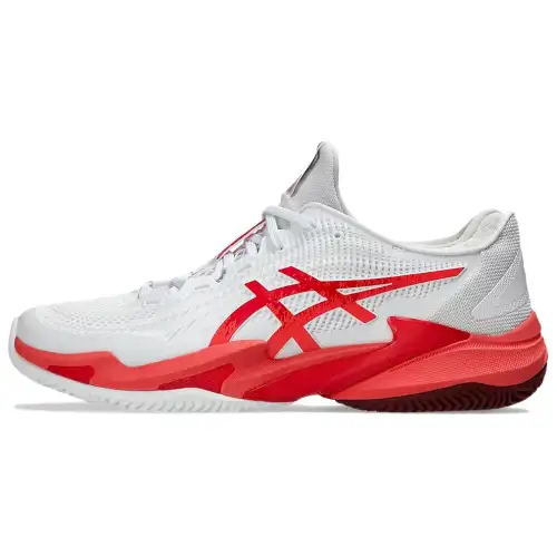 ASICS Court Ff 3 Novak Clay White Electric Red