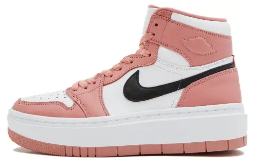 Jordan Air Jordan 1 High Elevate Slip Resistant High top Vintage Basketball Shoes Women's Pink White