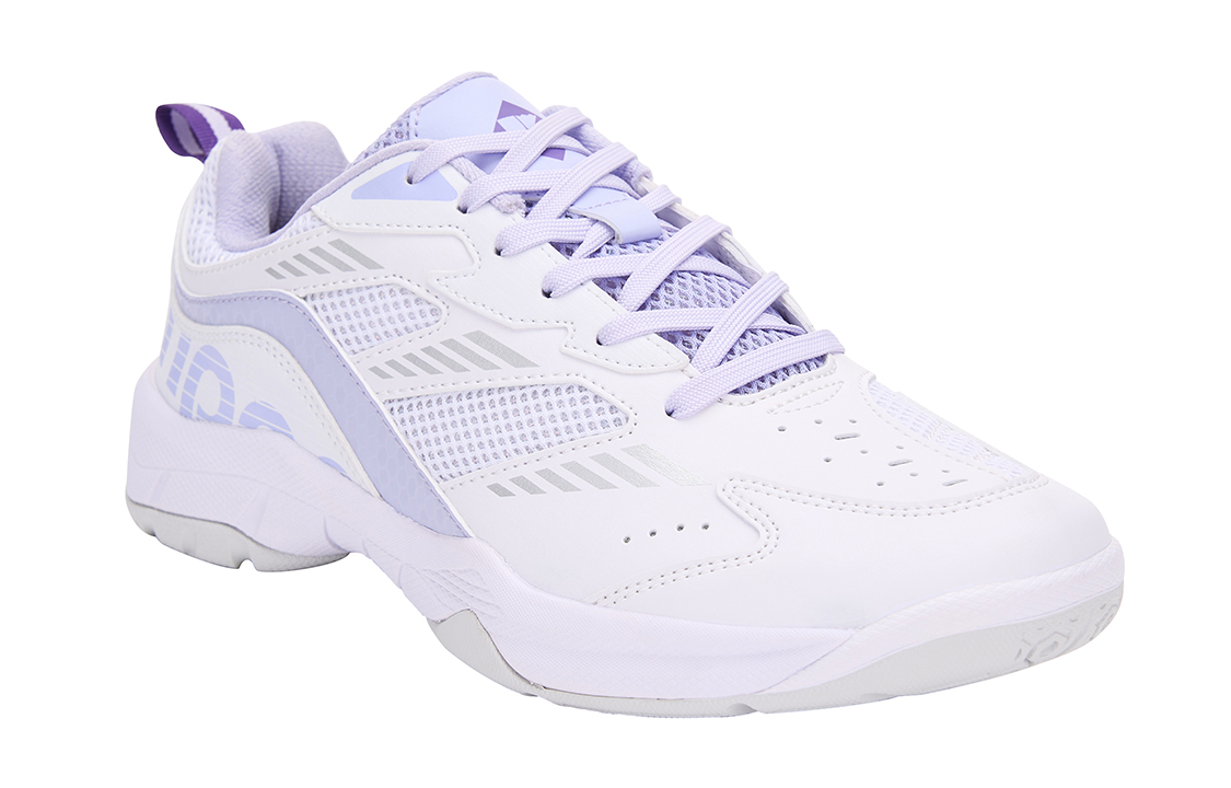 KUMPOO Nebula KH D16 Slip Resistant And Breathable Low top Badminton Shoes Unisex White Purple
