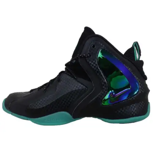 Nike Penny Lil Posite Hyper Jade Fashion High Top Retro Basketball Shoes Men's Sapphire Green