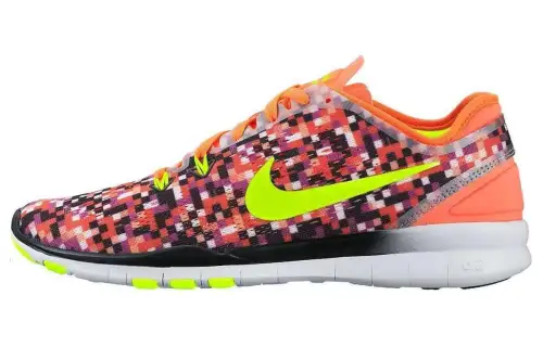Nike Free 5.0 Tr Fit Print Hyper Orange Women's