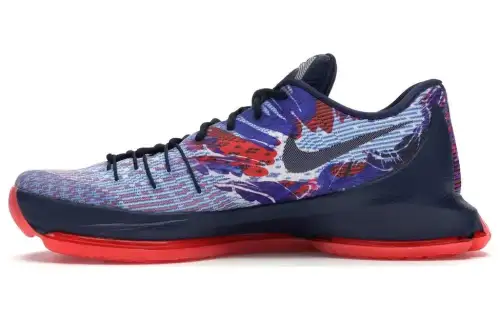 Nike KD 8 Independence Day Durant 8 comfortable sports non-slip lightweight low-top basketball shoes men's midnight blue