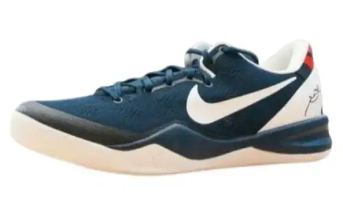 Nike Kobe 8 Protro PE round toe comfortable shock-absorbing anti-slip low-top basketball shoes men's blue