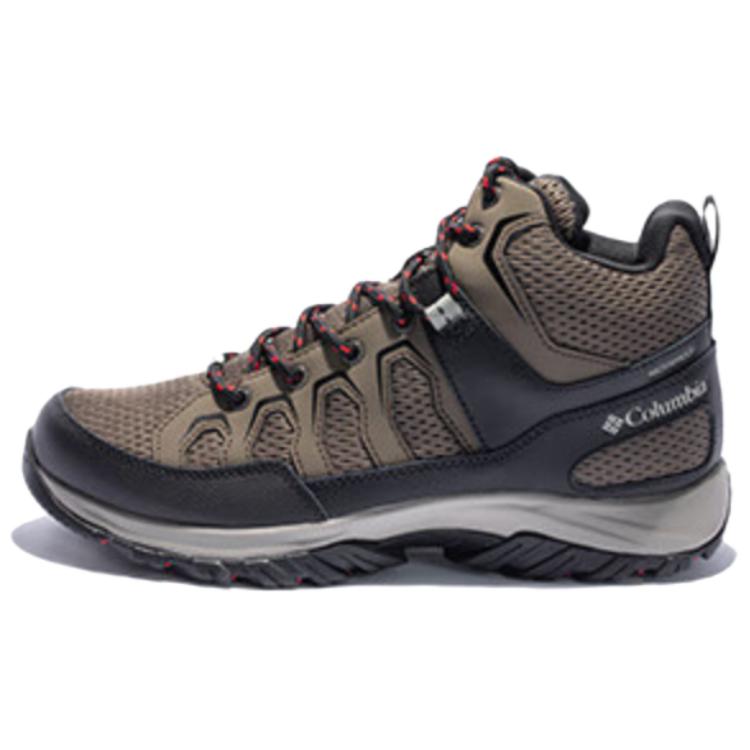 Columbia Slip Resistant Abrasion Resistant Mid top Hiking Shoes Men’s Brown
