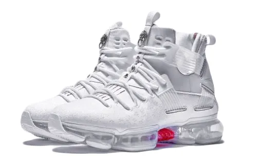 Anta Comfortable Slip Resistant Lightweight Abrasion Resistant High top Basketball Shoes Men's White