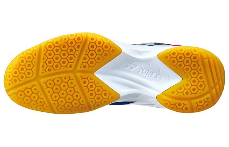 YONEX Power Cushion 670 Cushioning Slip Resistant Low top Badminton Shoes Unisex White Blue Pink