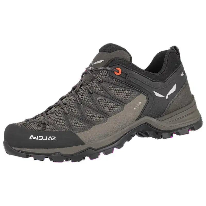 SALEWA Fabric Waterproof Abrasion Resistant Cushioning Low top Hiking Shoes Men's Brown