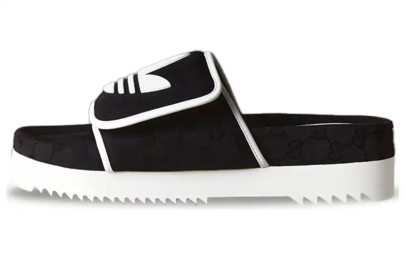 Adidas Originals Gucci x Adidas Originals Slide Sandal 'Black Gg Monogram'