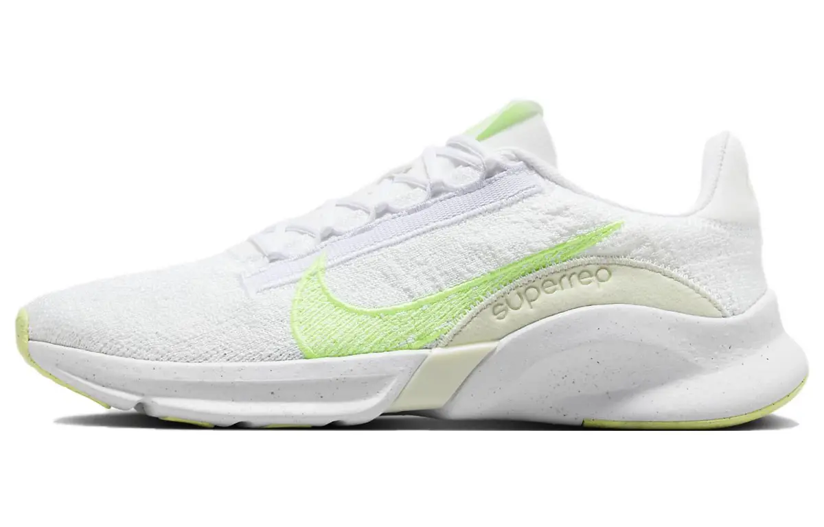 Nike SuperRep Go 3 Flyknit Slip Resistant Slip Resistant Low top Training Shoes Women's White Cyan