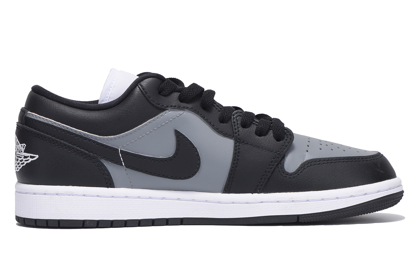 Jordan Air Jordan 1 Slip Resistant Coverage Low top Vintage Basketball Shoes Women’s Black Gray