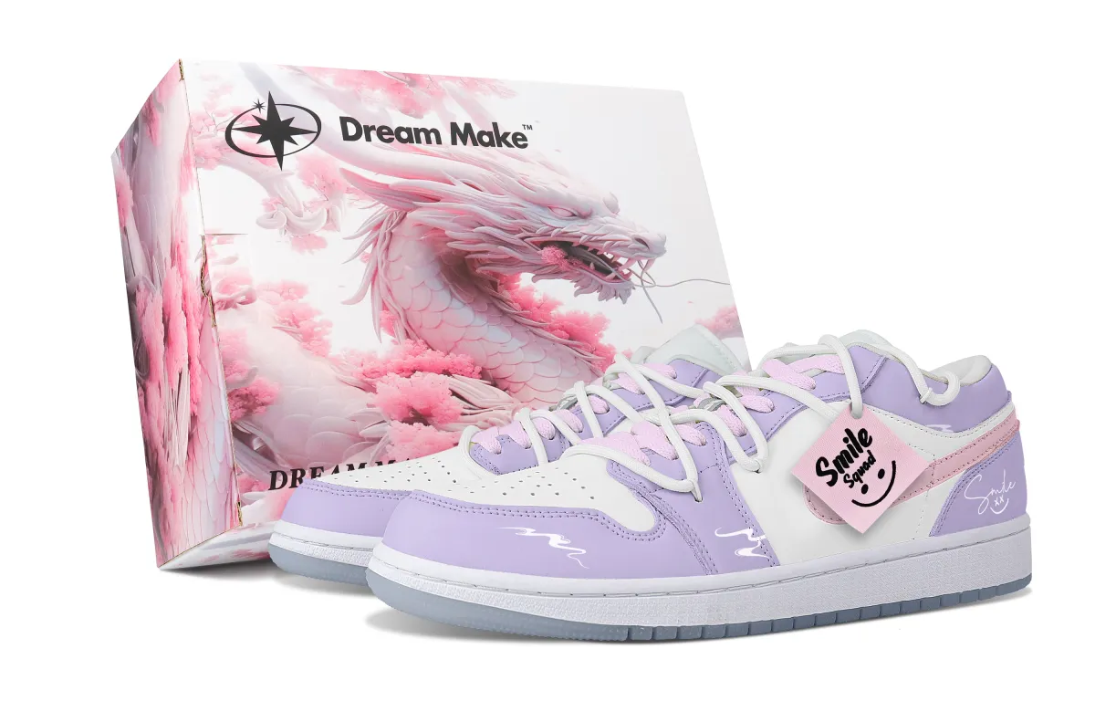 Jordan Air Jordan 1 Vintage Basketball Shoes Women's Low Top Purple/Pink