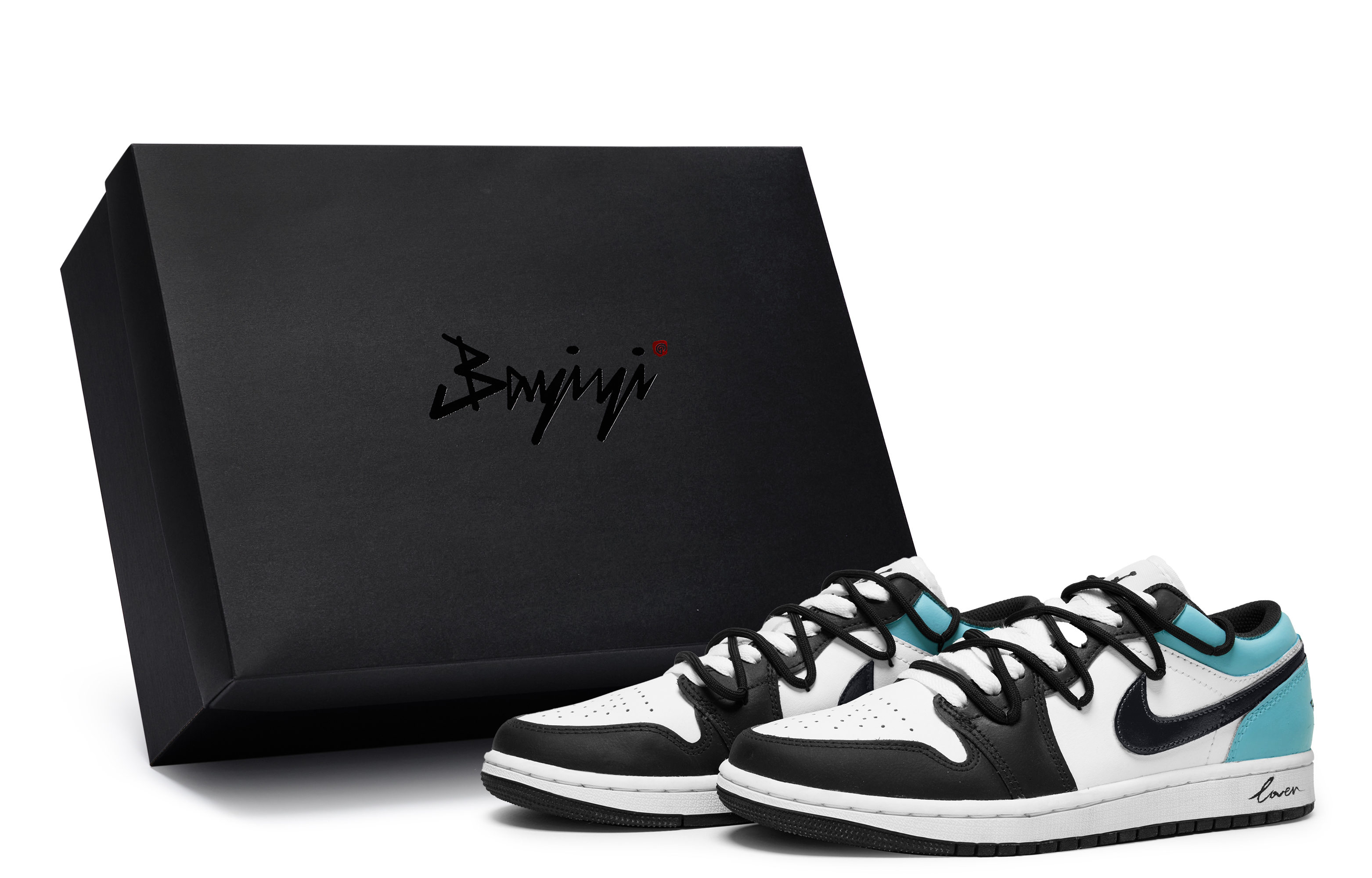Jordan Air Jordan 1 811 Manufacturing, Youthful Elegance Blue, Special Shoe Box Leather Abrasion Resistant