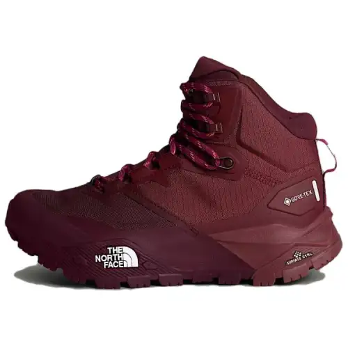 THE NORTH FACE Offtrail Waterproof And Breathable Slip Resistant Mid top Mountaineering Shoes Women's Red