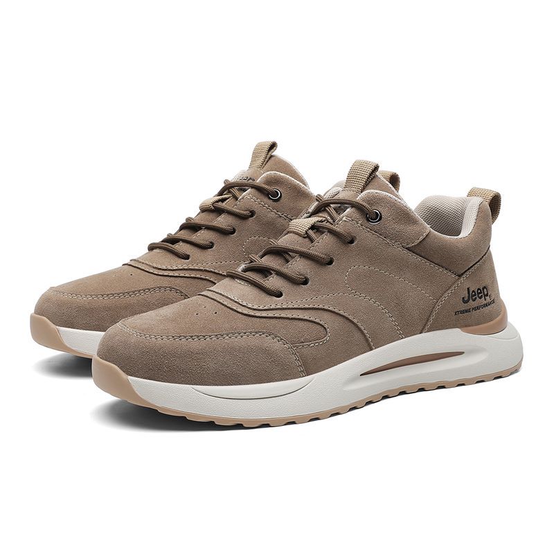 Jeep Suede, Textile Abrasion Resistant Breathable Low top Outdoor Mountaineering Hiking Shoes Men’s