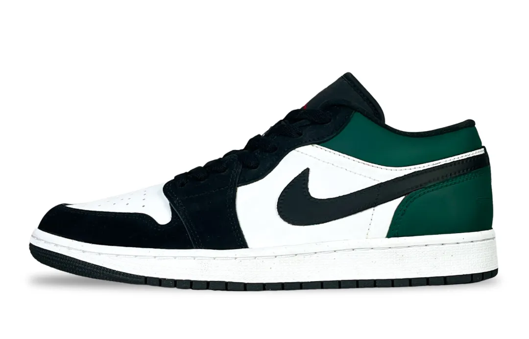 Jordan Air Jordan 1 Low top Vintage Basketball Shoes Unisex Emerald Green