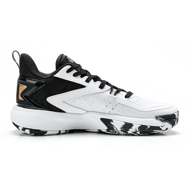 QIAODAN Slip Resistant, Abrasion Resistant, Breathable, Coverage, Lightweight, Grip Low top Basketball Shoes Men’s