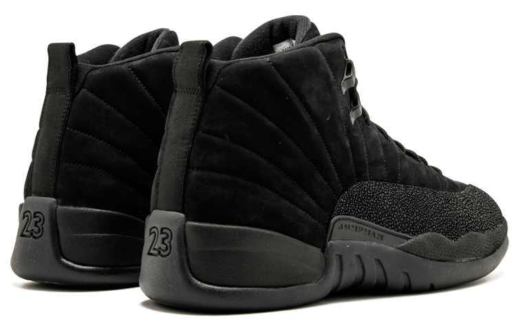 Мужские кроссовки Jordan Air Jordan 12 Retro OVO Black 2017 (черные) — 黑/金属金/黑 — фото 5