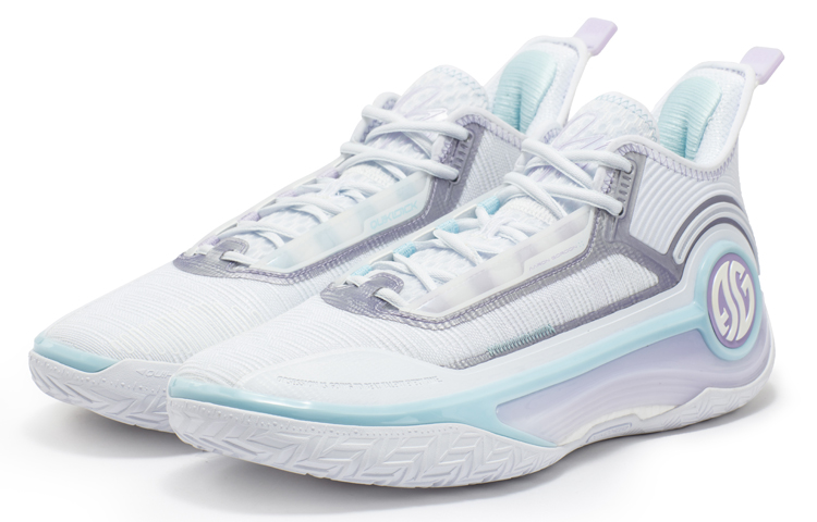 361° AG4 Aaron Gordon 4, Ice Blade Low top Performance Basketball Shoes Men’s White Blue
