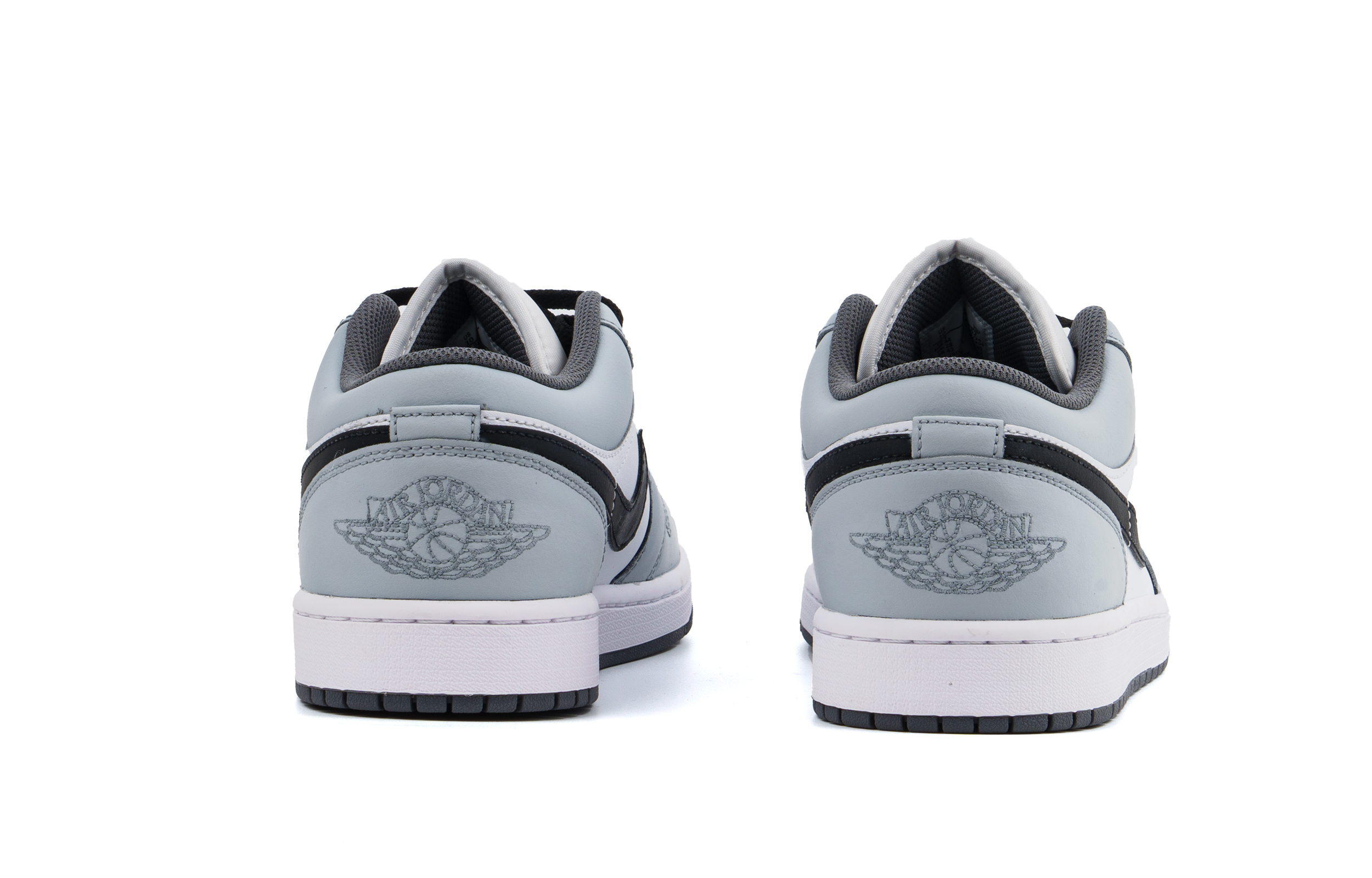 Jordan Air Jordan 1 Cushioning Abrasion Resistant Impact Resistant Low top Vintage Basketball Shoes Unisex Light Gray