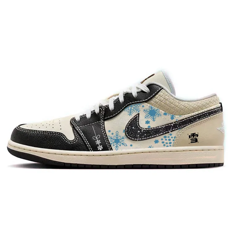 Jordan Air Jordan 1 Vintage Basketball Shoes Men's Low Top White/Black