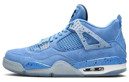 Jordan Air Jordan 4 UNC University of North Carolina shock-absorbing anti-slip wear-resistant mid-top retro basketball shoes men's blue