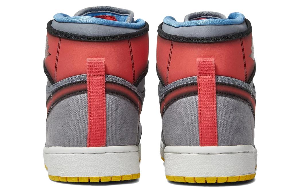 Мужские кроссовки Jordan Air Jordan 1 Retro RTTG Barcelona (сине-серый) — фото 4