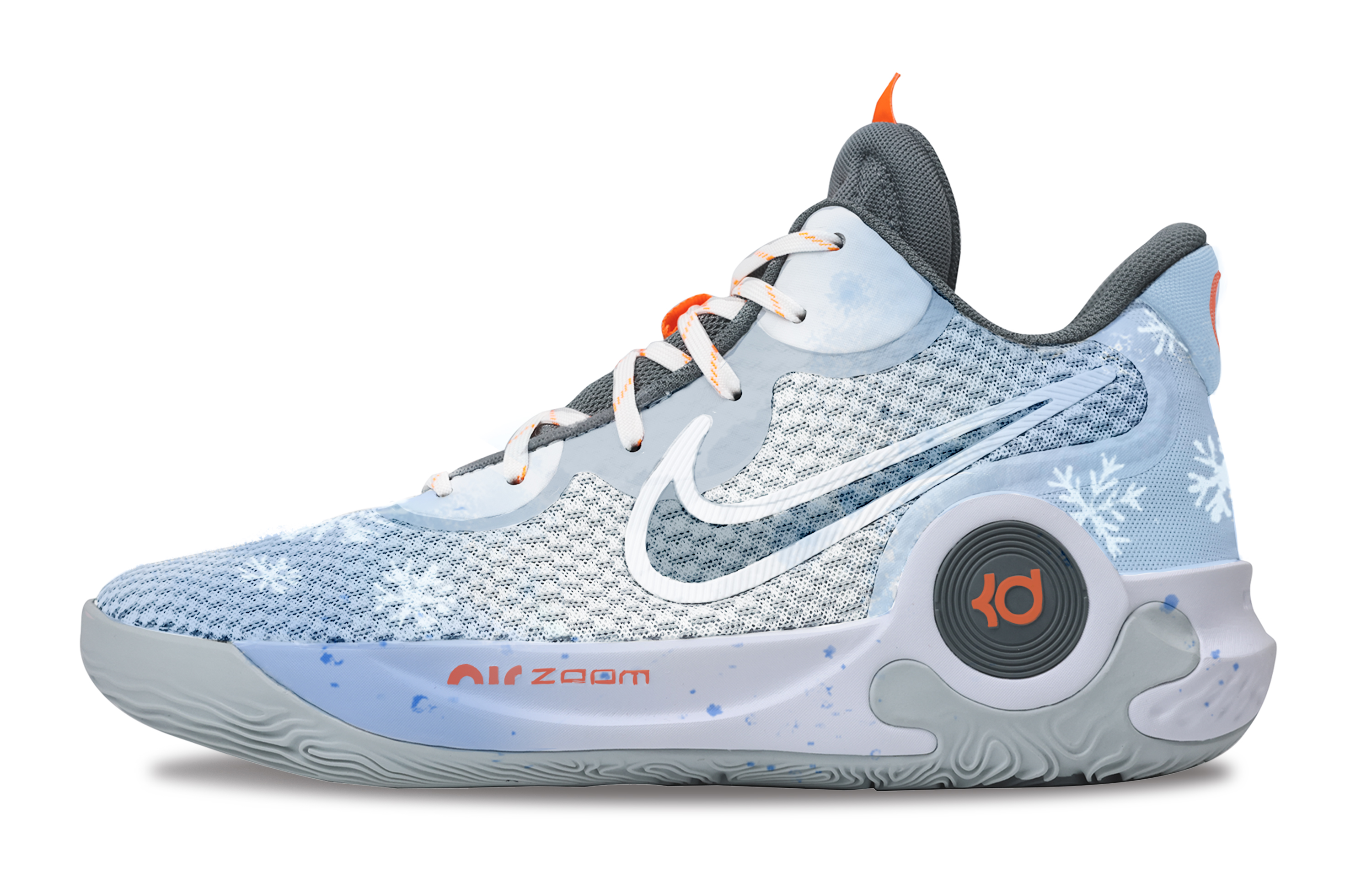 Nike KD Trey 5 IX Cushioning Abrasion Resistant Impact Resistant Super Light Mid top Basketball Shoes Unisex Sky Blue