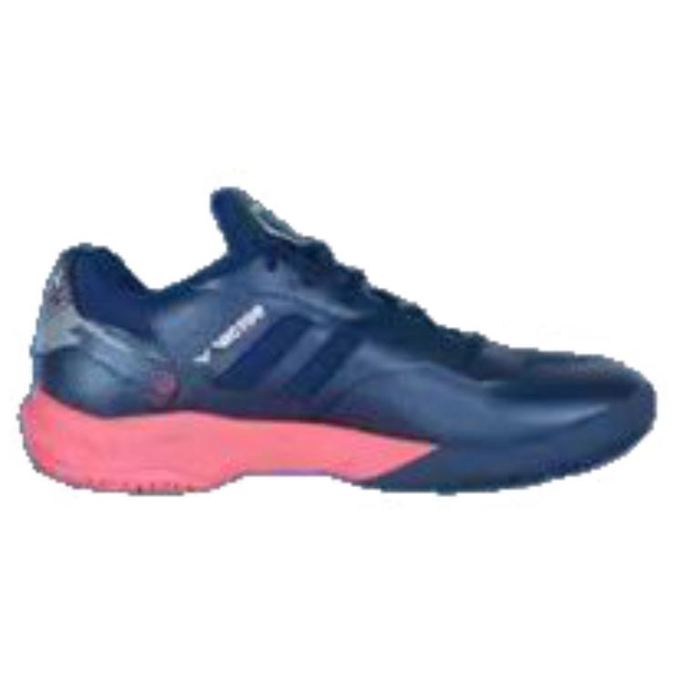 VICTOR Rubber Cushioning Slip Resistant Abrasion Resistant Breathable Low top Badminton Shoes Unisex Blue